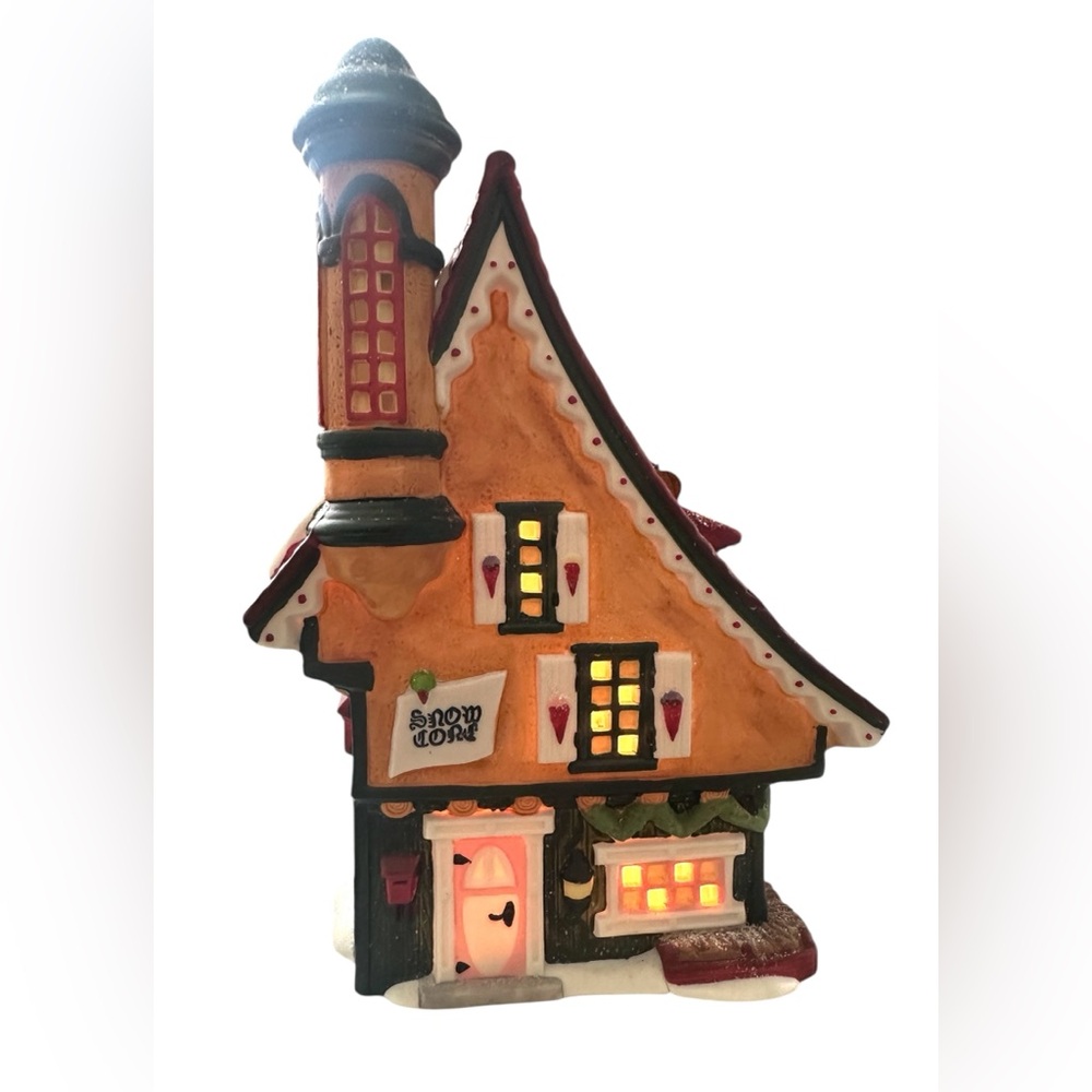 Department 56‎ Elfin Snow Cone Works Porcelain Village Tested Works